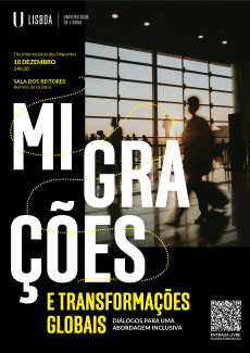 Cartaz Migrações e Transformações Globais - Diálogos para uma abordagem inclusiva